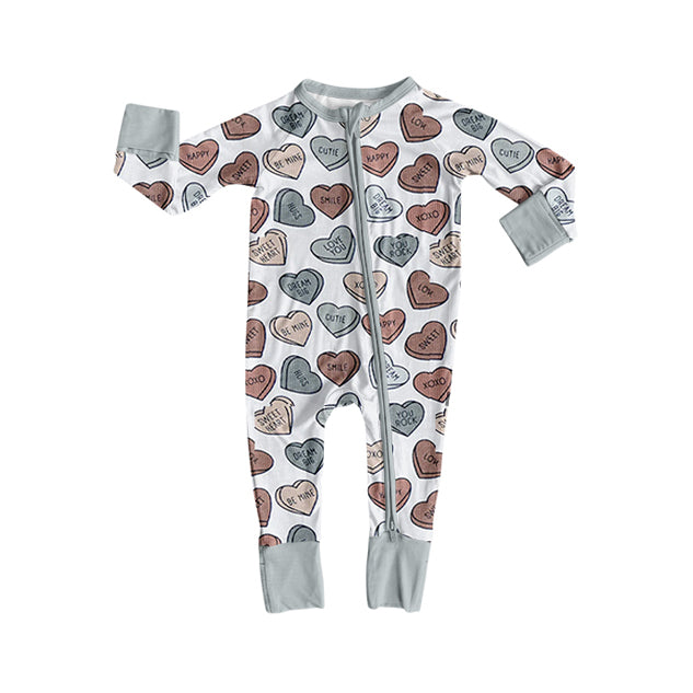 Valentines heart xoxo toddle baby long sleeve romper preorder