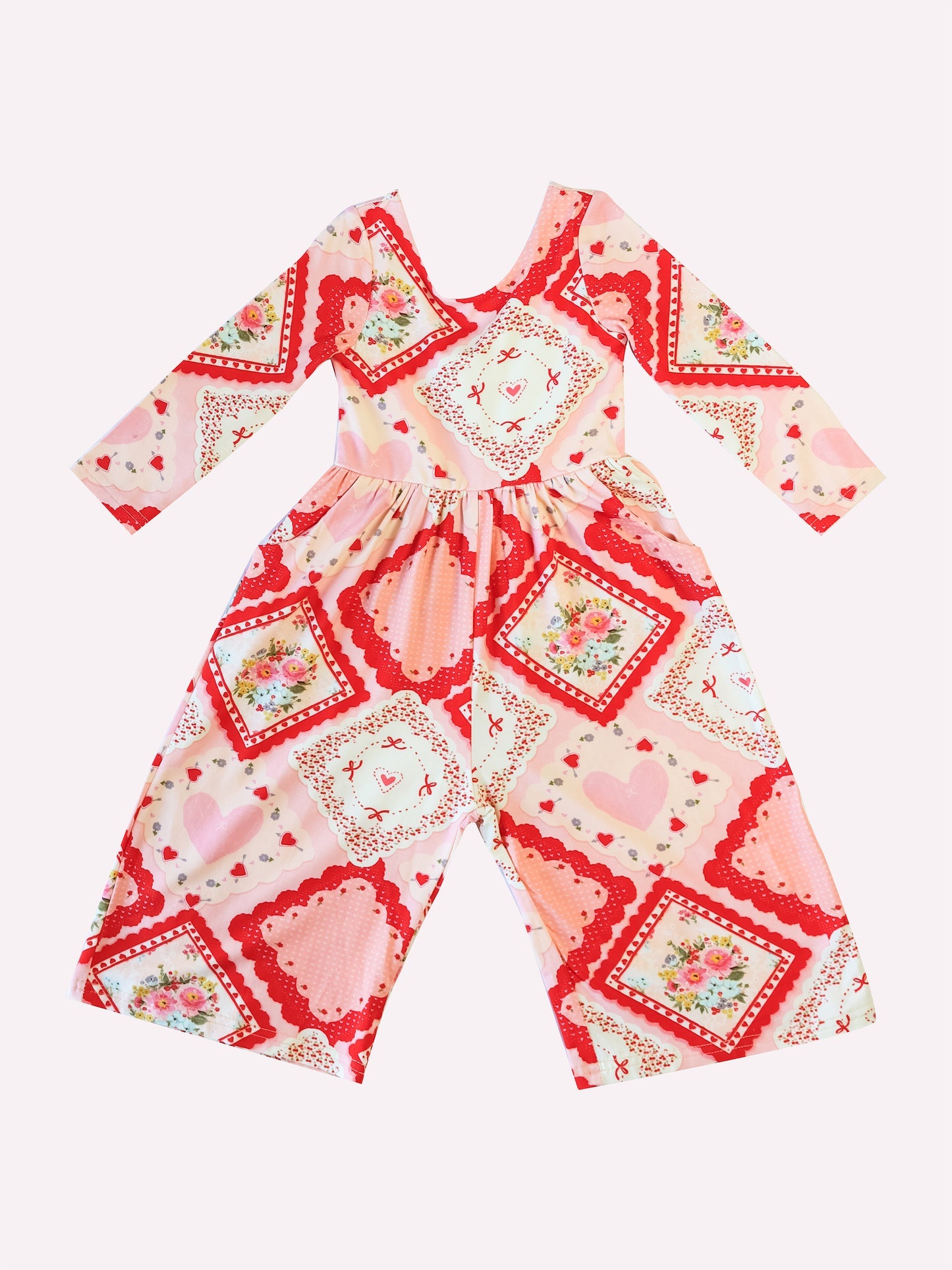 Toddle girls floral design jumpsuit preorder
