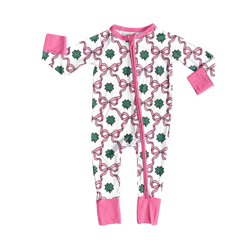 Hot sale baby girl Saint Patrick's Day design romper preorder