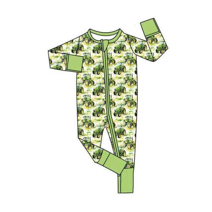 Toddle baby farm tractor design romper preorder