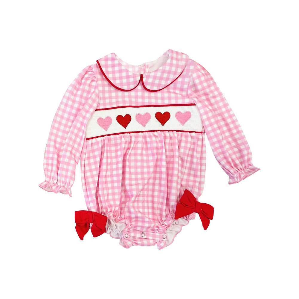 Valentines heart design toddle baby romper preorder