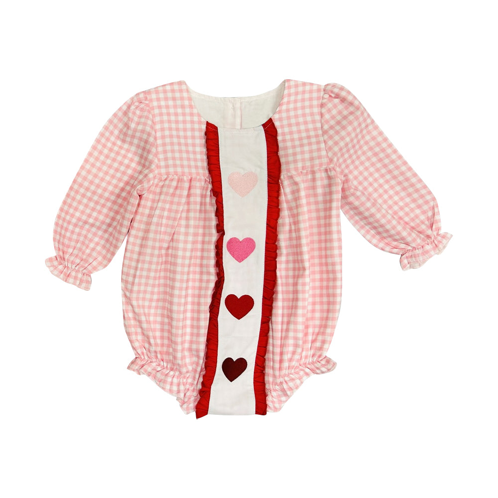 Valentines heart design toddle baby romper preorder