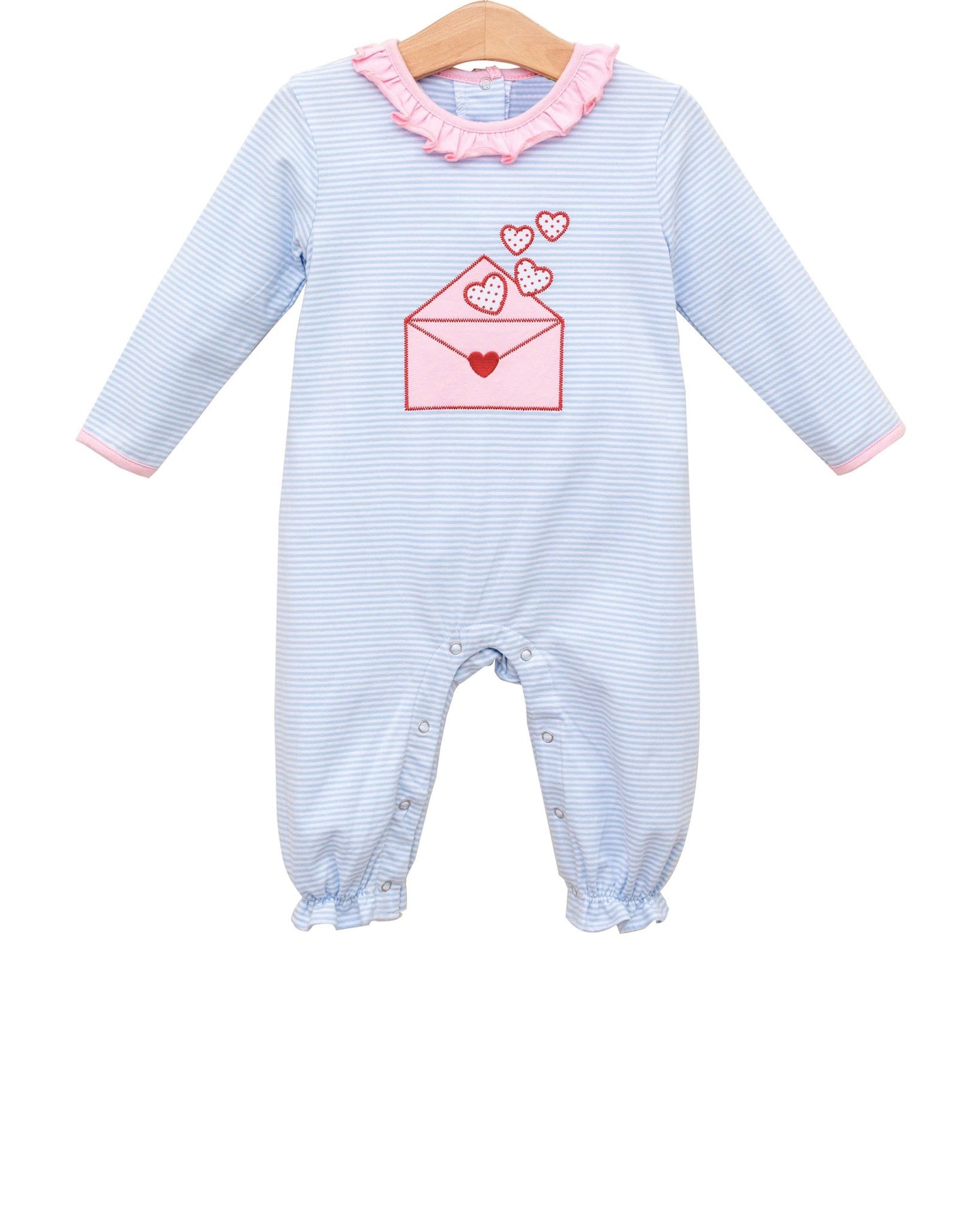 Valentines heart toddle baby girl romper preorder