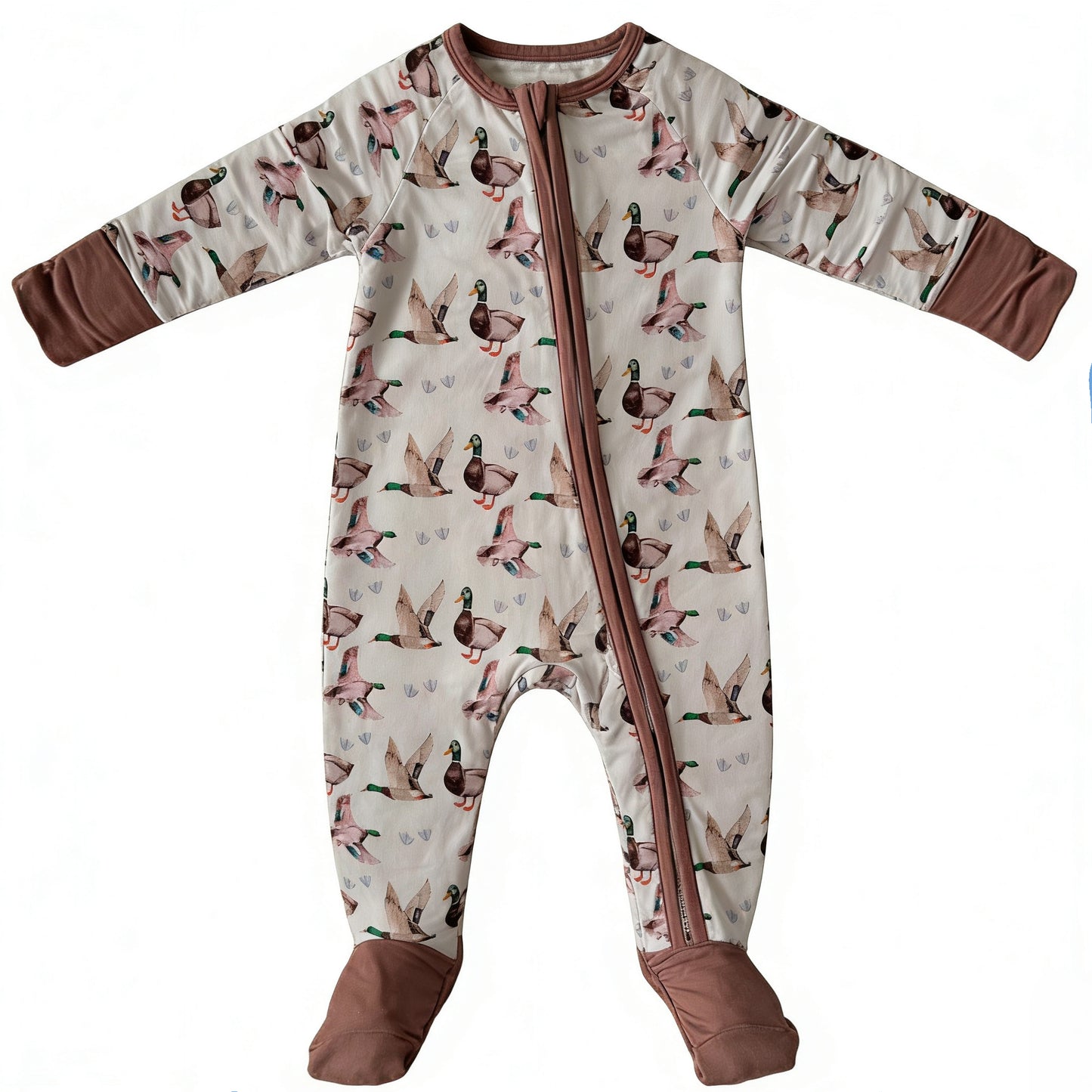 Mallard duck toddle baby boy romper preorder