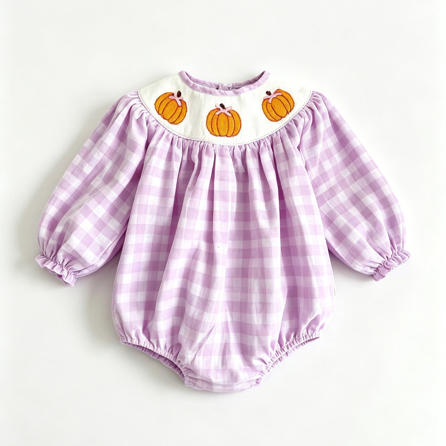 Toddle baby girl fall pumpkin long sleeve romper preorder