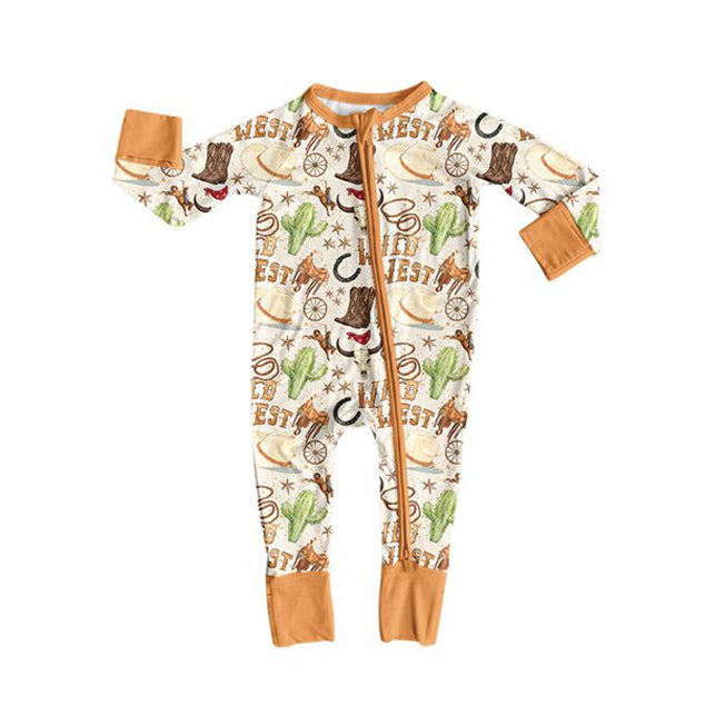 Toddle baby boy long sleeve western design romper preorder