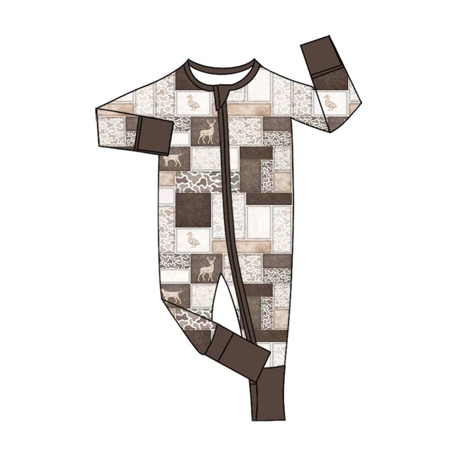 Toddle baby boy long sleeve deer duck design romper preorder