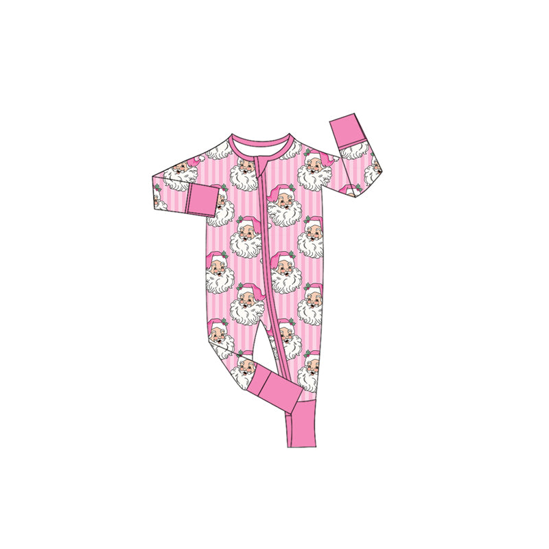 Toddle baby girl long sleeve Christmas santa design romper preorder