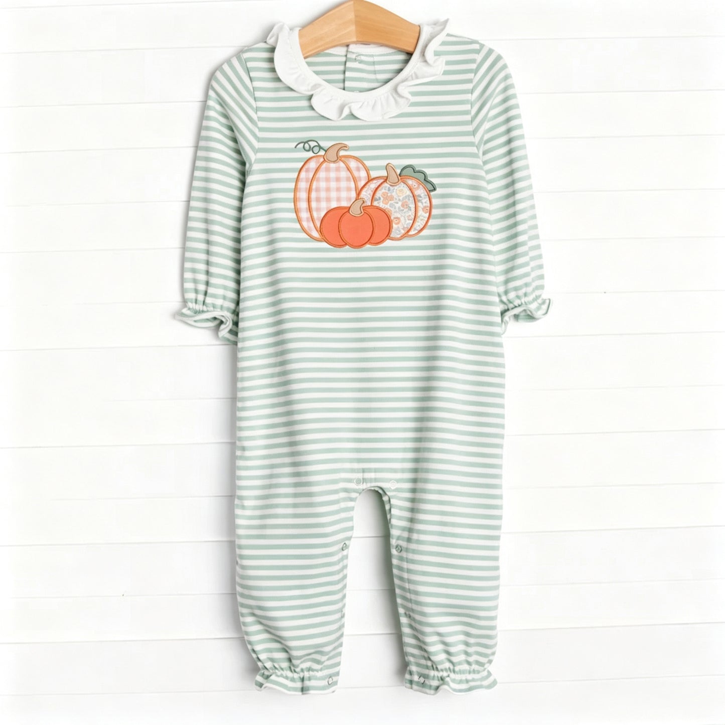 Toddle baby girl pumpkin design romper preorder
