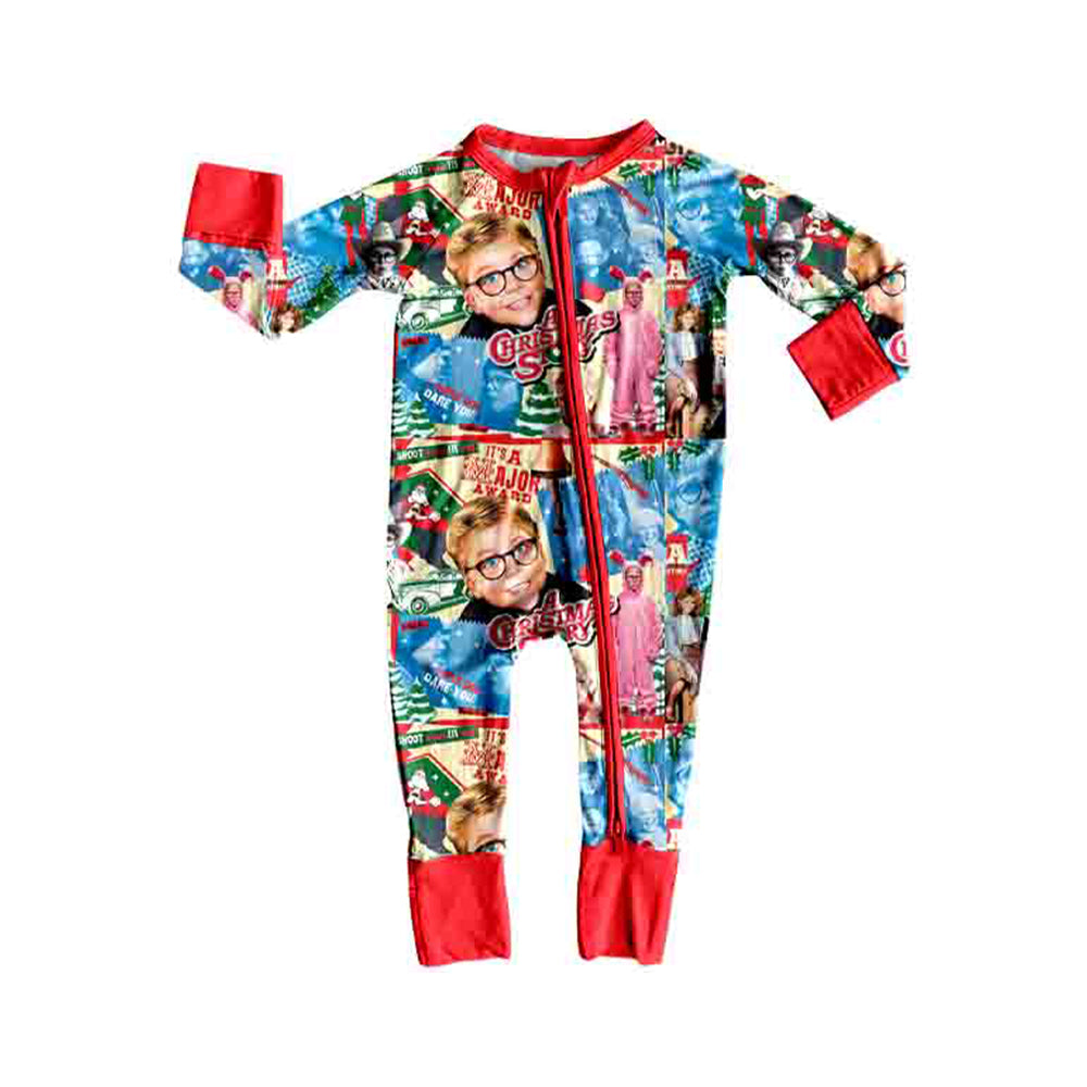 Toddle baby boy Christmas story design romper preorder