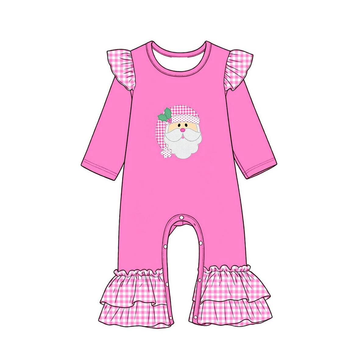 Toddle baby long sleeve Christmas santa claus fall winter romper preorder