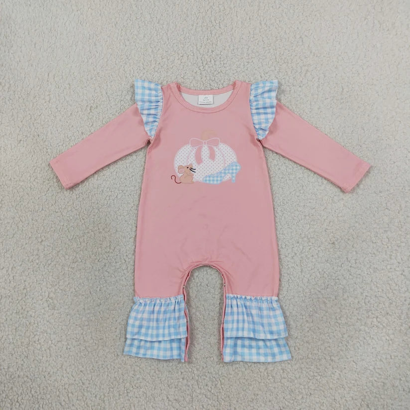 Long sleeve fall pumpkins top matching pants girls wholesale factory price outfit