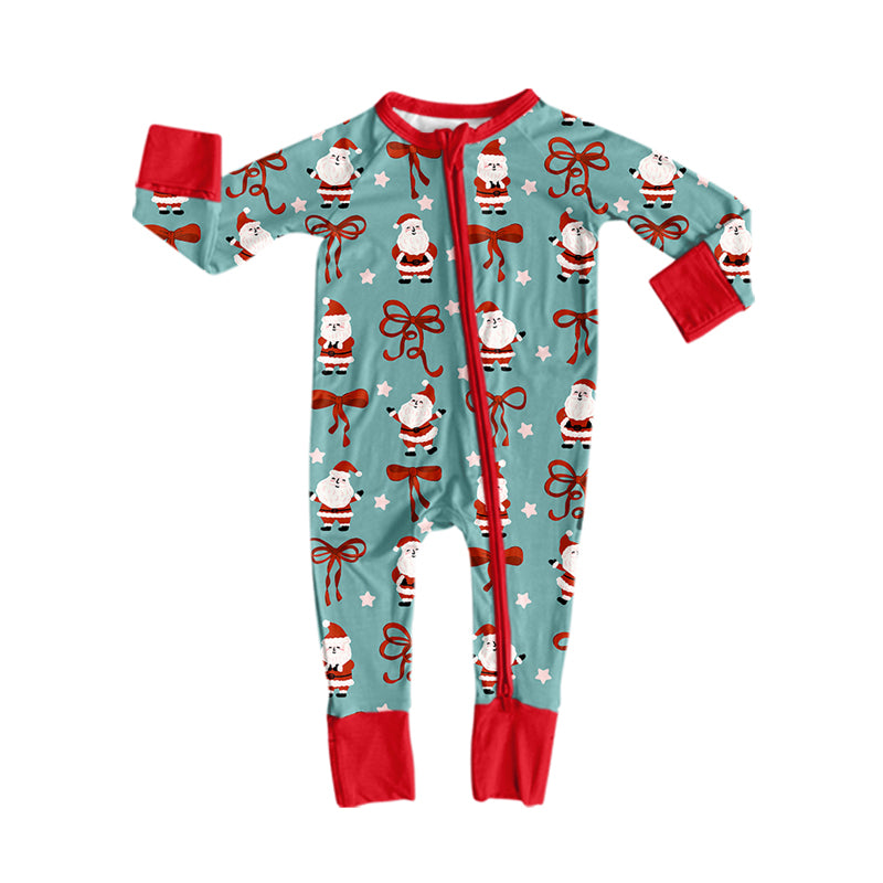 Christmas santa claus toddle long sleeve romper preorder