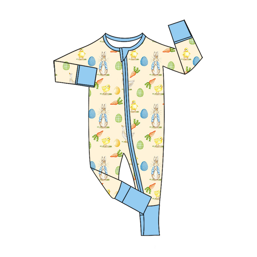 Easter bunny floral print toddle baby long sleeve romper preorder