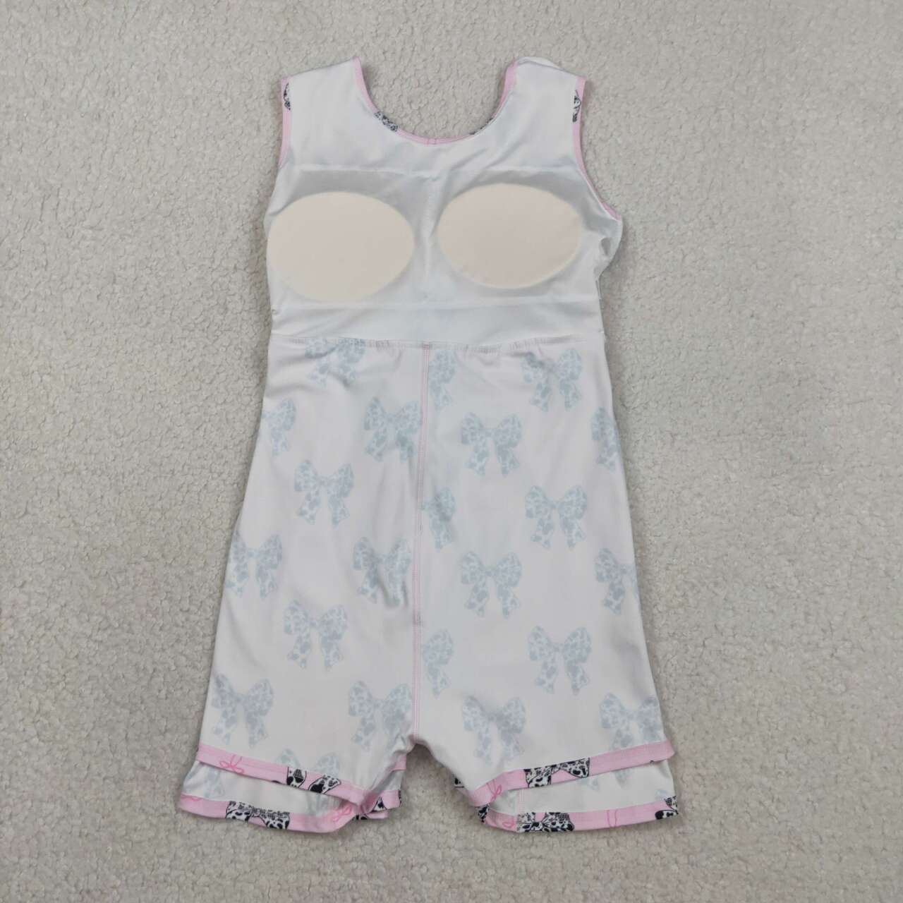 Cowhide print bow baby girls summer dress