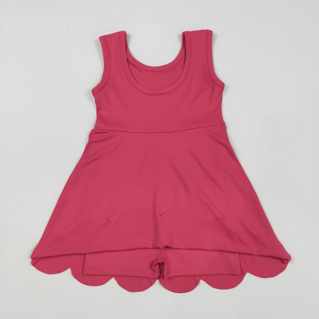 Baby girls hot pink active wear athletic summer yoga skirt dress