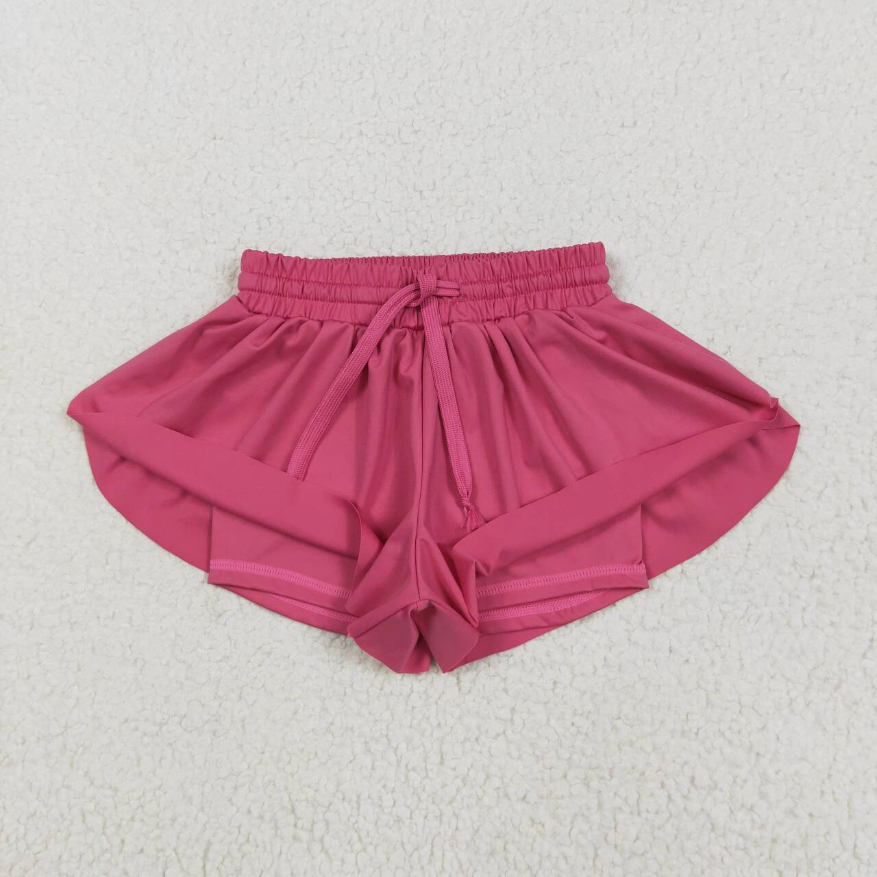 Toddle baby girls hot pink yoga skirt shorts