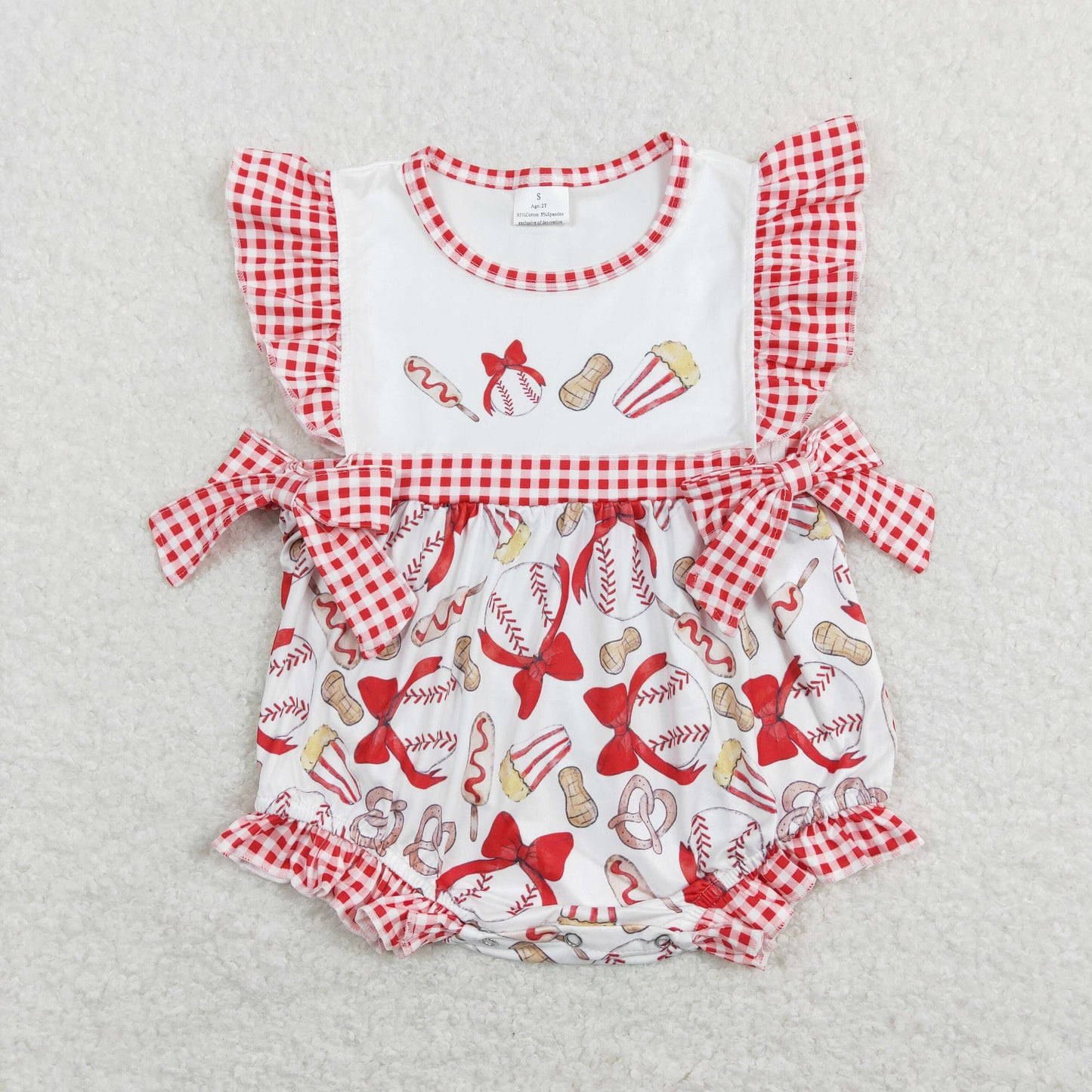 USA SHOP infant baby girls baseball sports romper