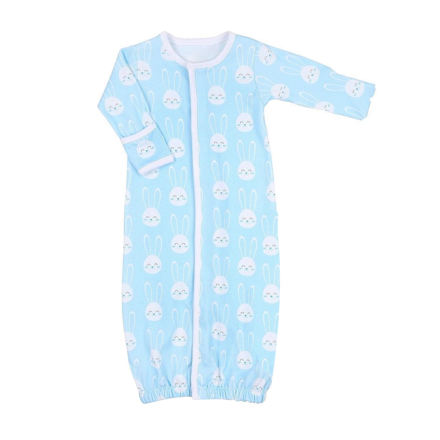 newborn easter bunny zip gown preorder