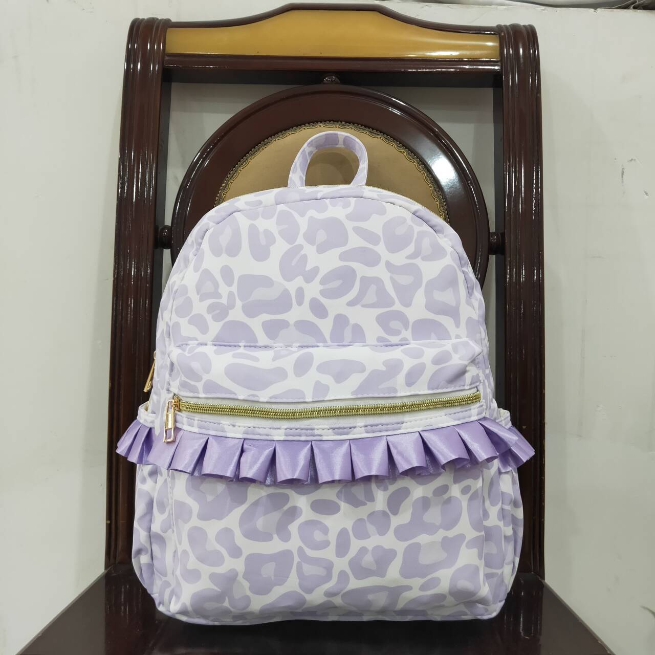 girls lavender cheetah shoulder bag mini bag