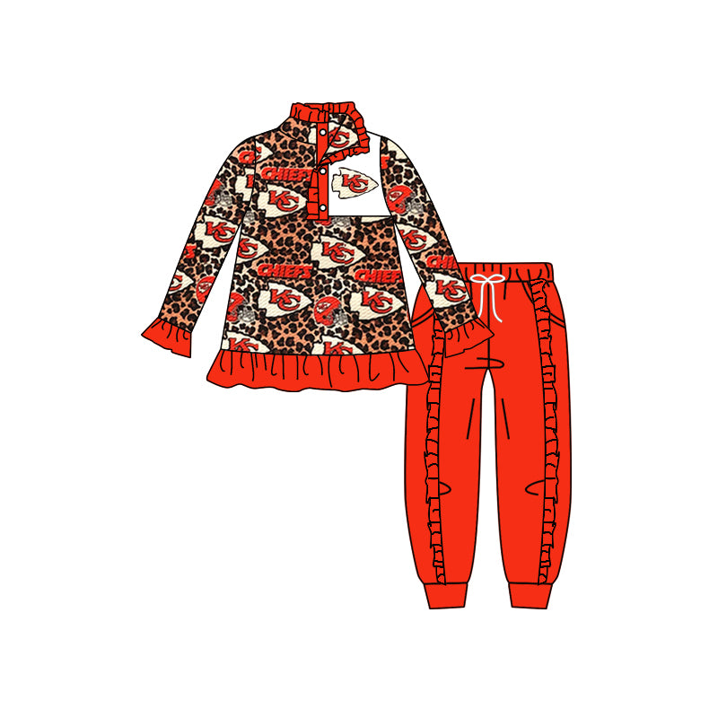 baby KC team cheetah design outfit