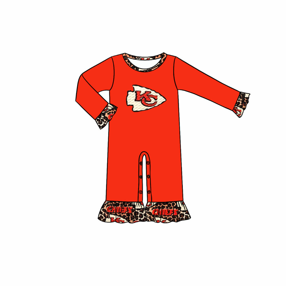 baby KC team cheetah design romper