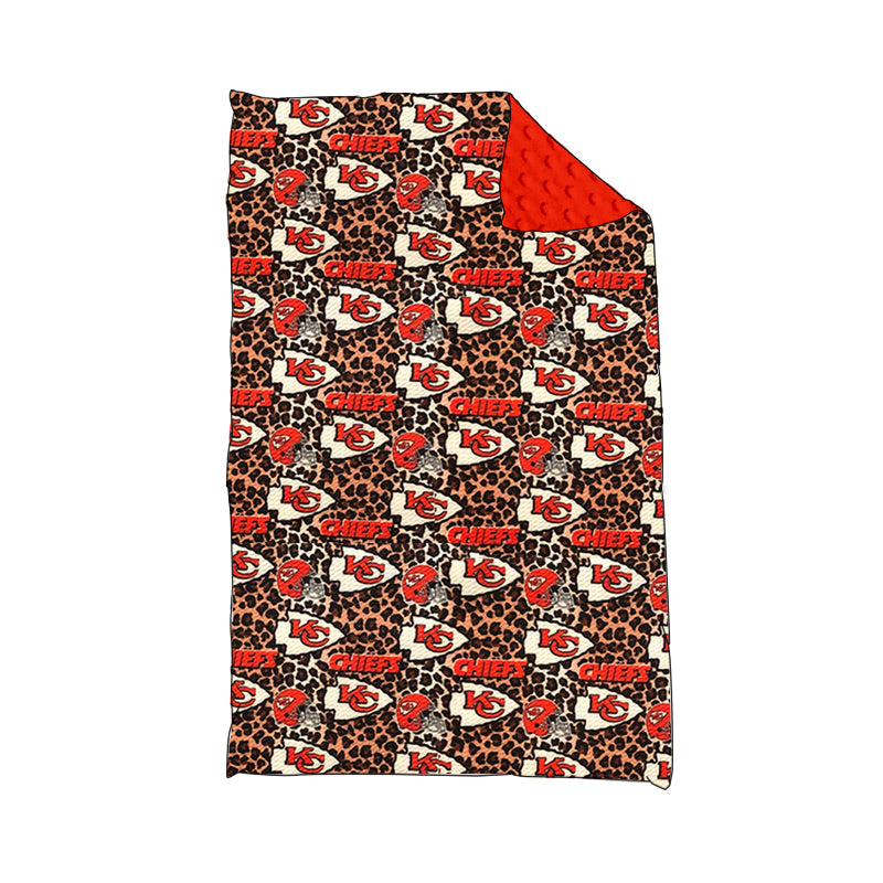 Toddle KC team cheetah design blanket