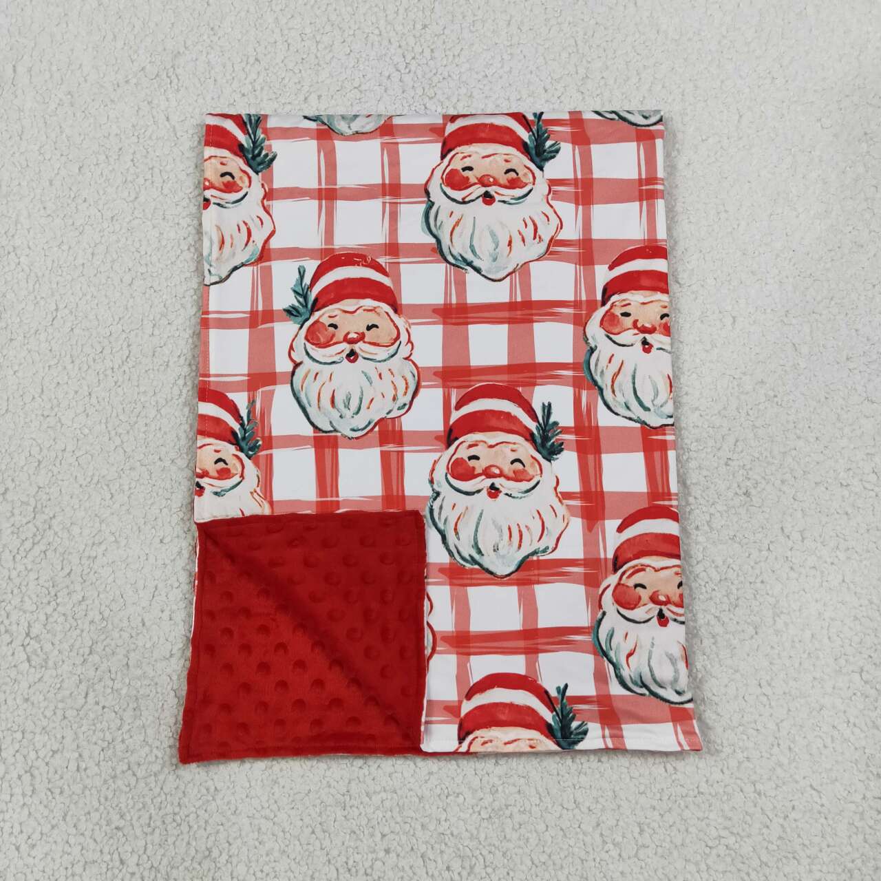 Toddle kids Christmas santa claus soft blanket