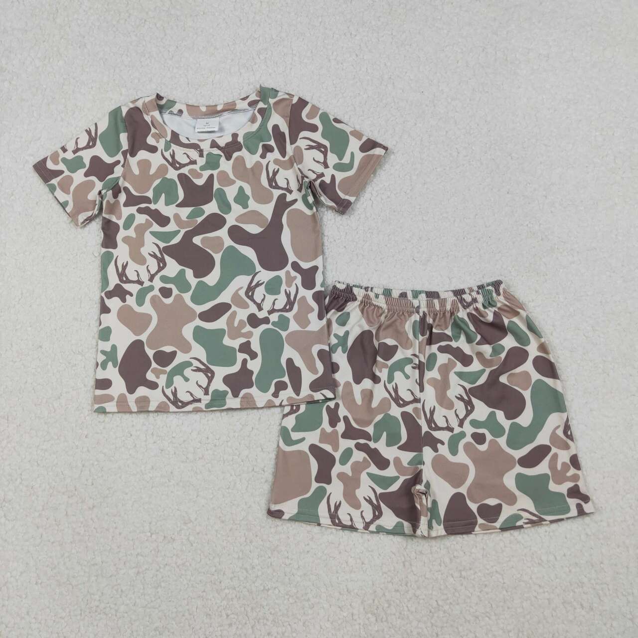 Camo deer kids girls summer outfit