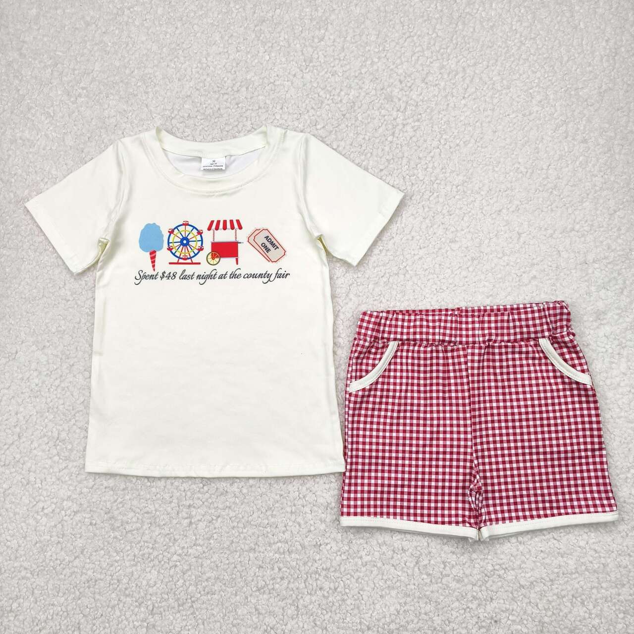 Baby boy county fair summer outfit
