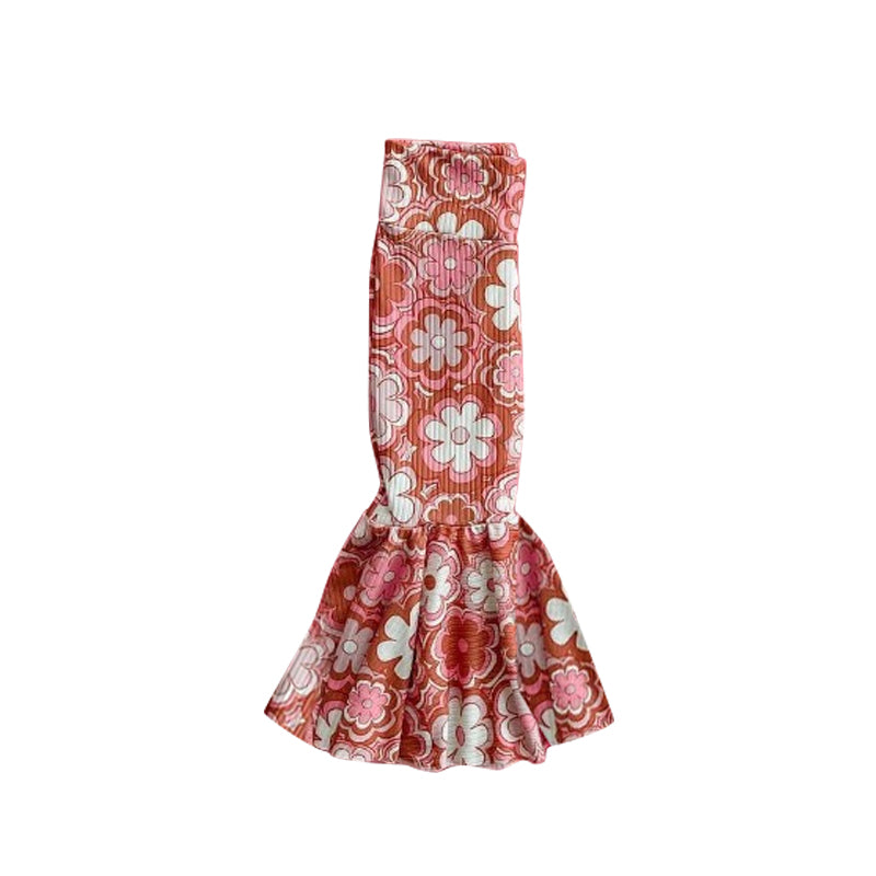 infant toddle baby girls flower milk silk bell bottoms preorder