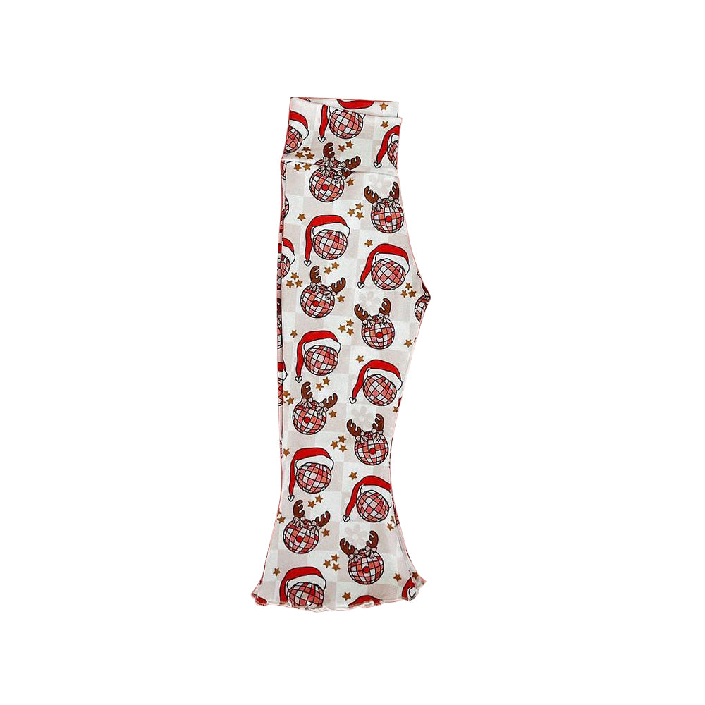 Christmas reindeer disco milk silk bell bottoms preorder