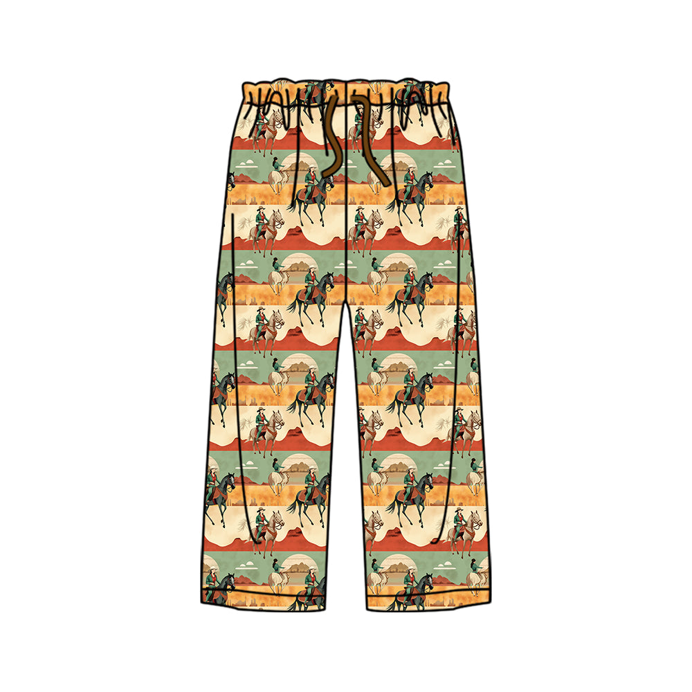 Adult man western cowboy print pants preorder