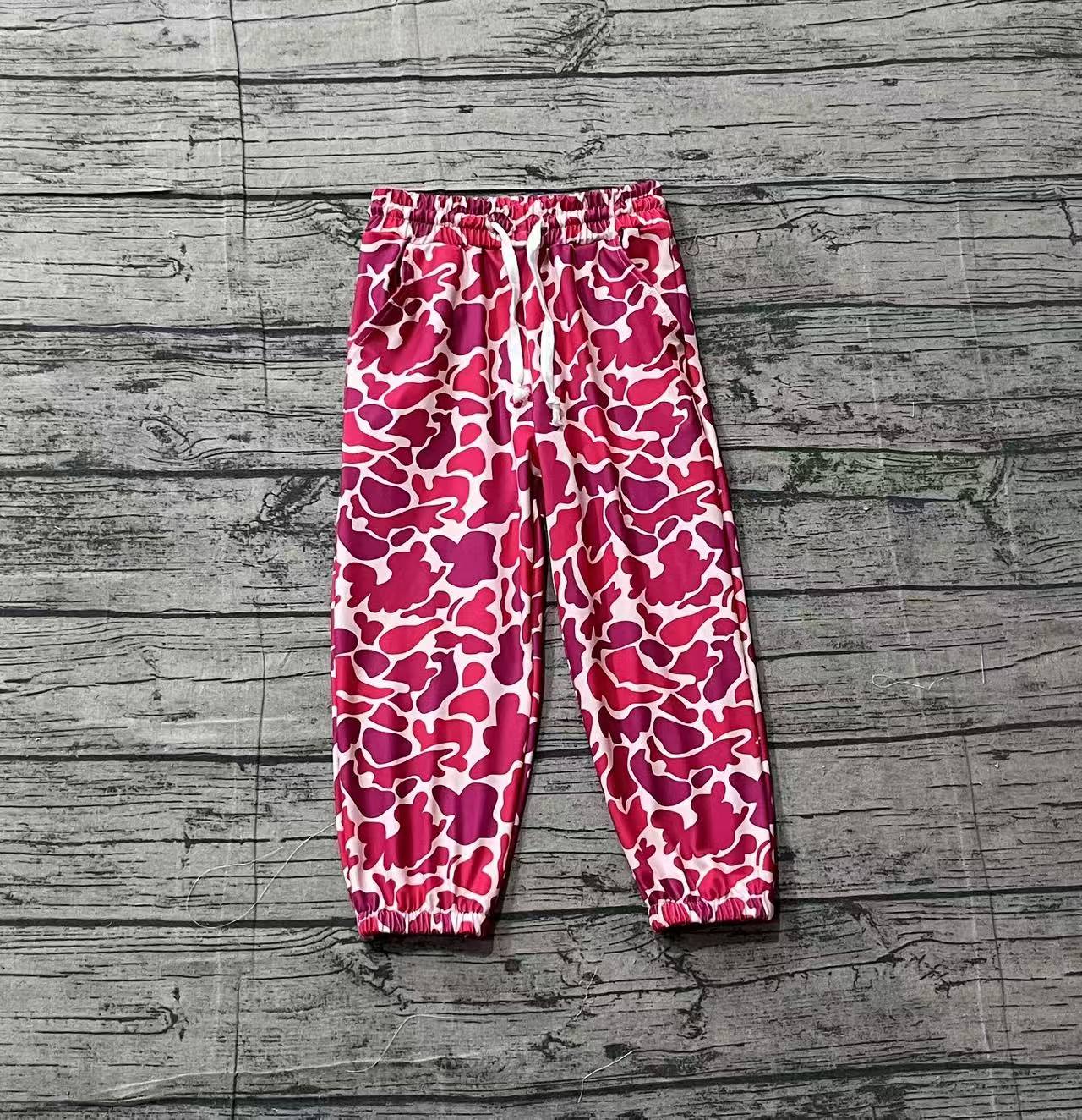Infant baby girls hot pink camo pants preorder