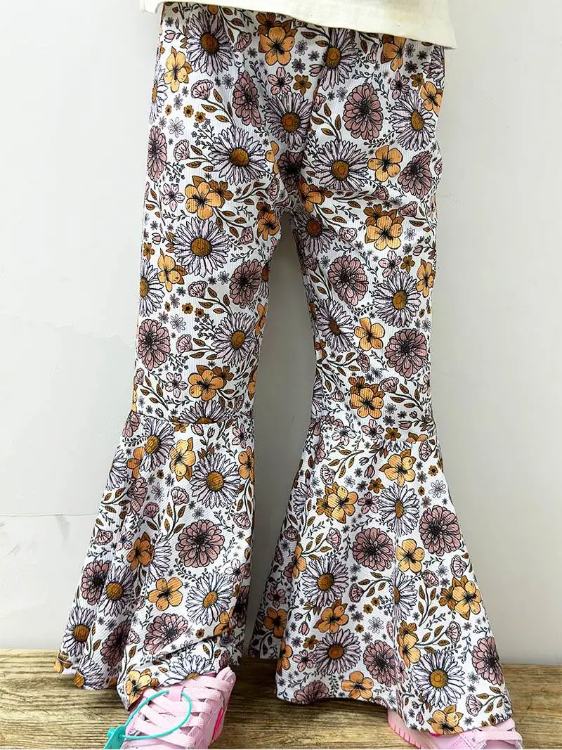 Flower girls milk silk bell bottoms preorder
