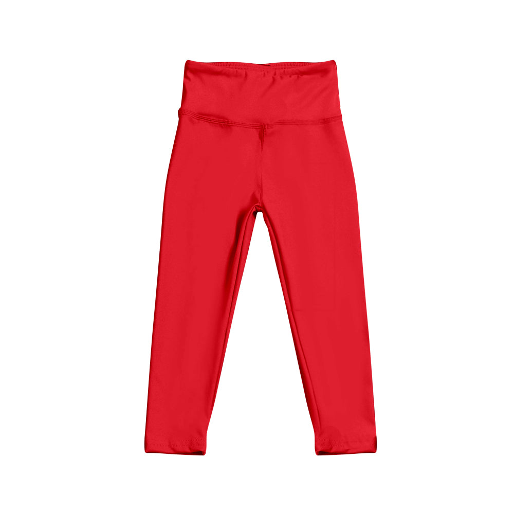 Kids baby girls red active wear yoga leggings pants preorder