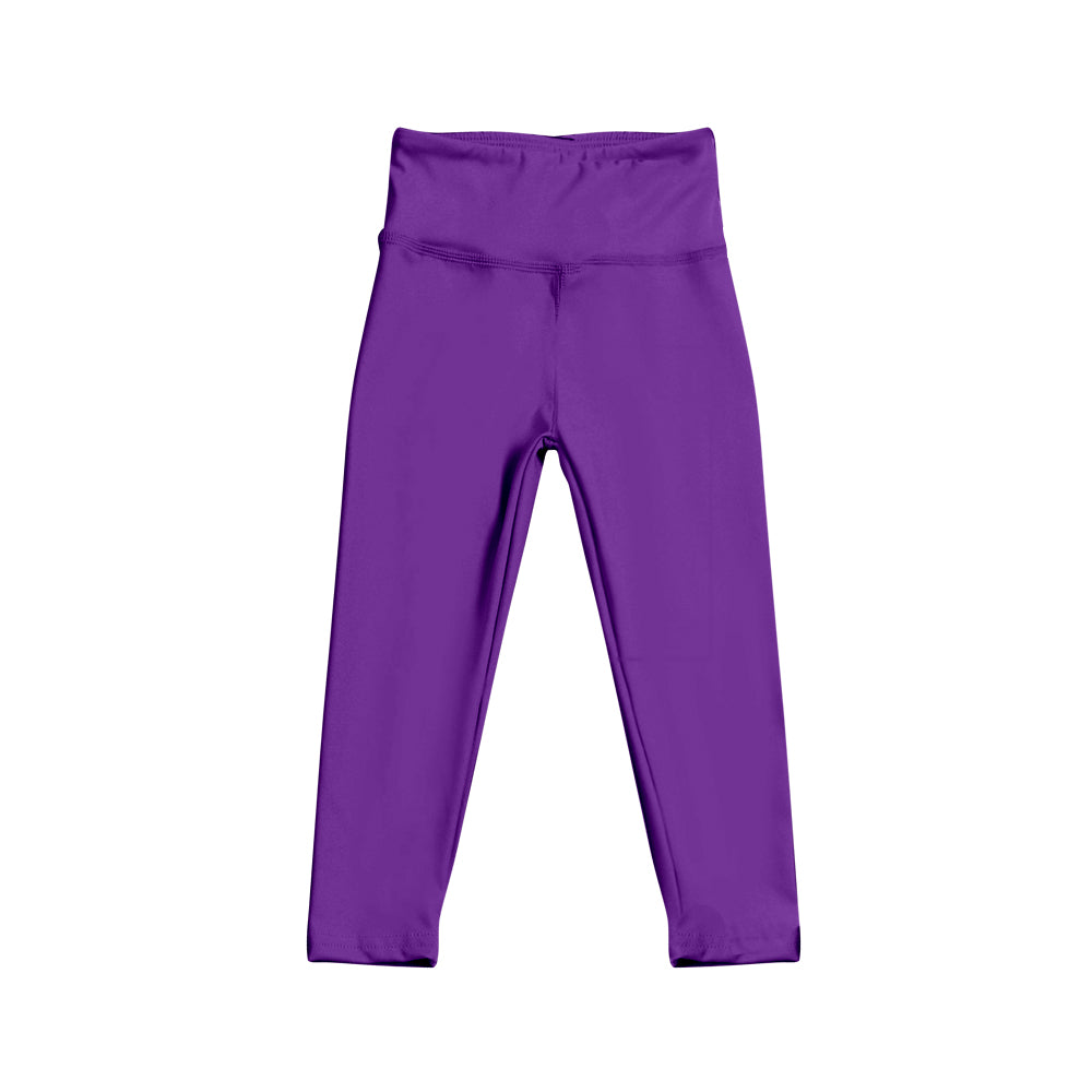 Kids baby girls purple active wear yoga leggings pants preorder