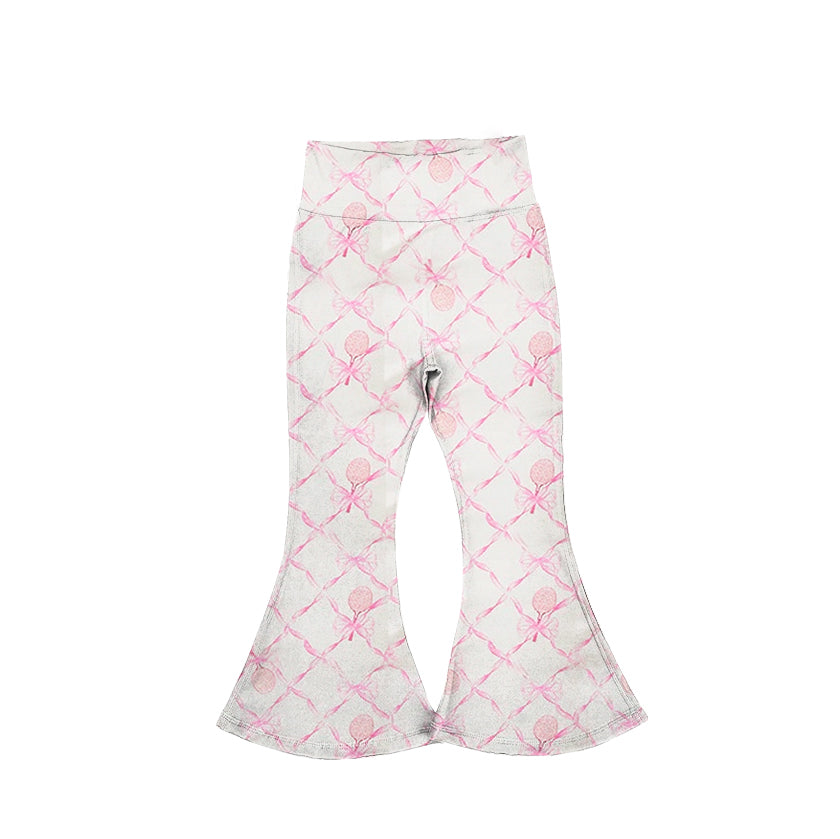 Kids baby girls pink bow active wear yoga pants preorder