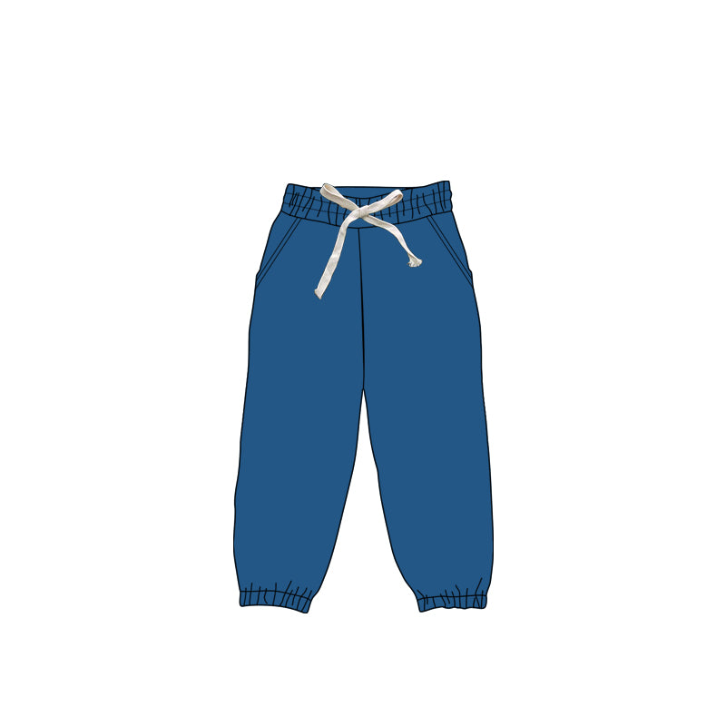 Kids baby girls dark blue active wear yoga leggings pants preorder
