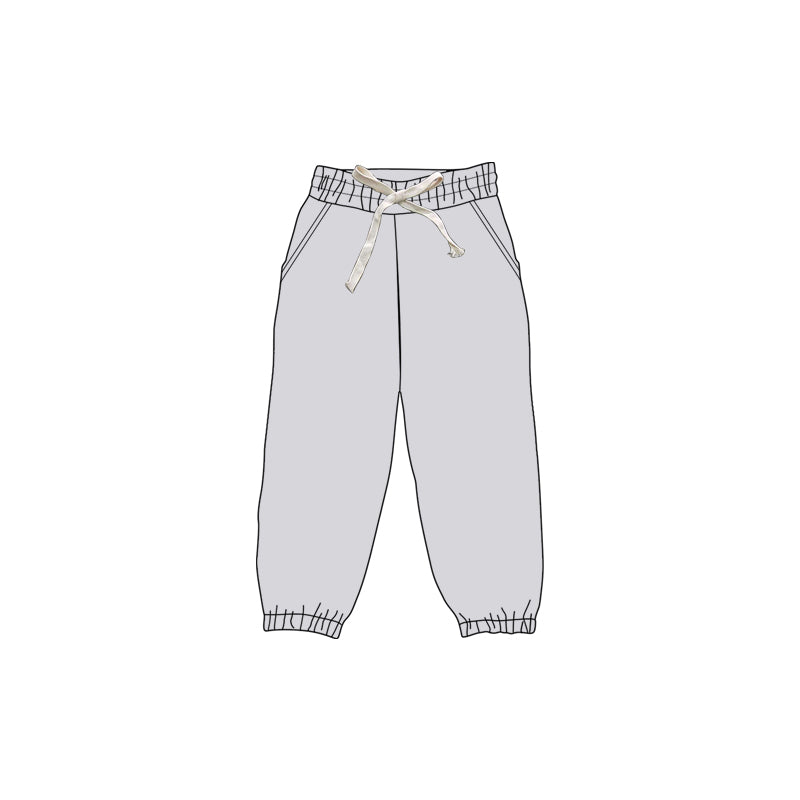 Kids baby girls grey active wear yoga leggings pants preorder