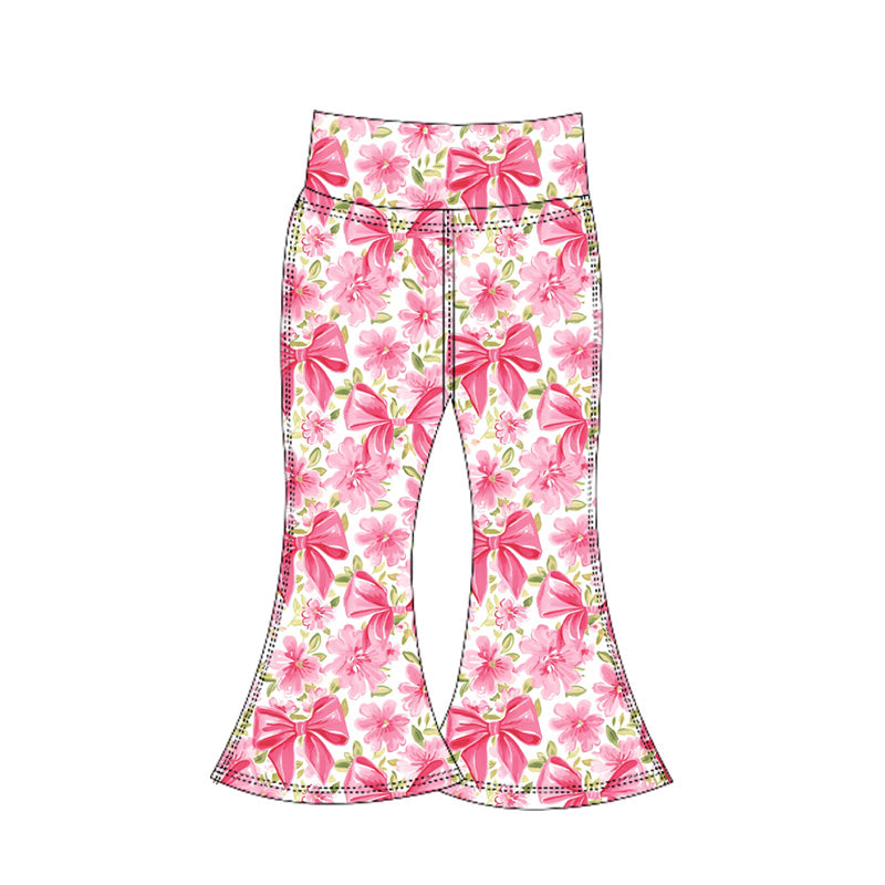 Baby Girls Pink Flowers Yoga Pants Preorder
