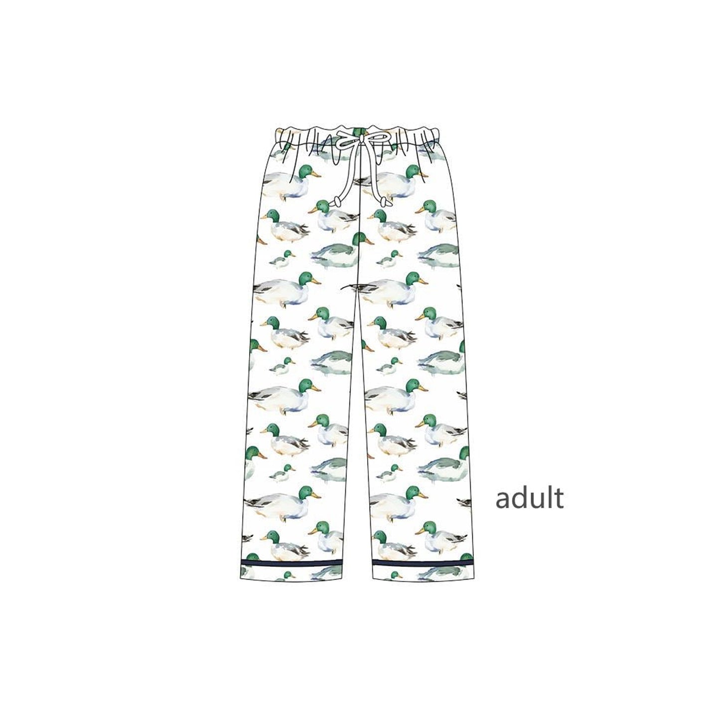Adult man mallard duck milk silk pants preorder