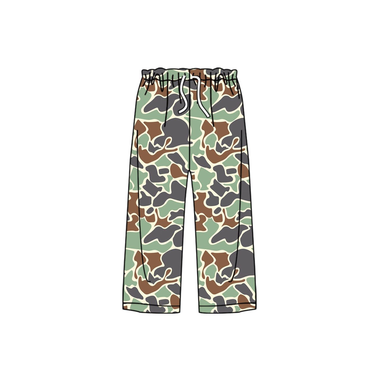 Adult men green camo pants preorder