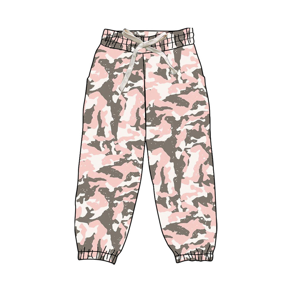 Adult women pink grey camo yoga pants preorder