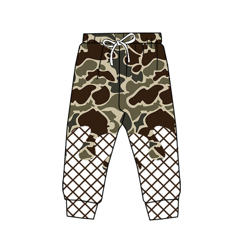 Baby boy dark brown camo leggings pants preorder