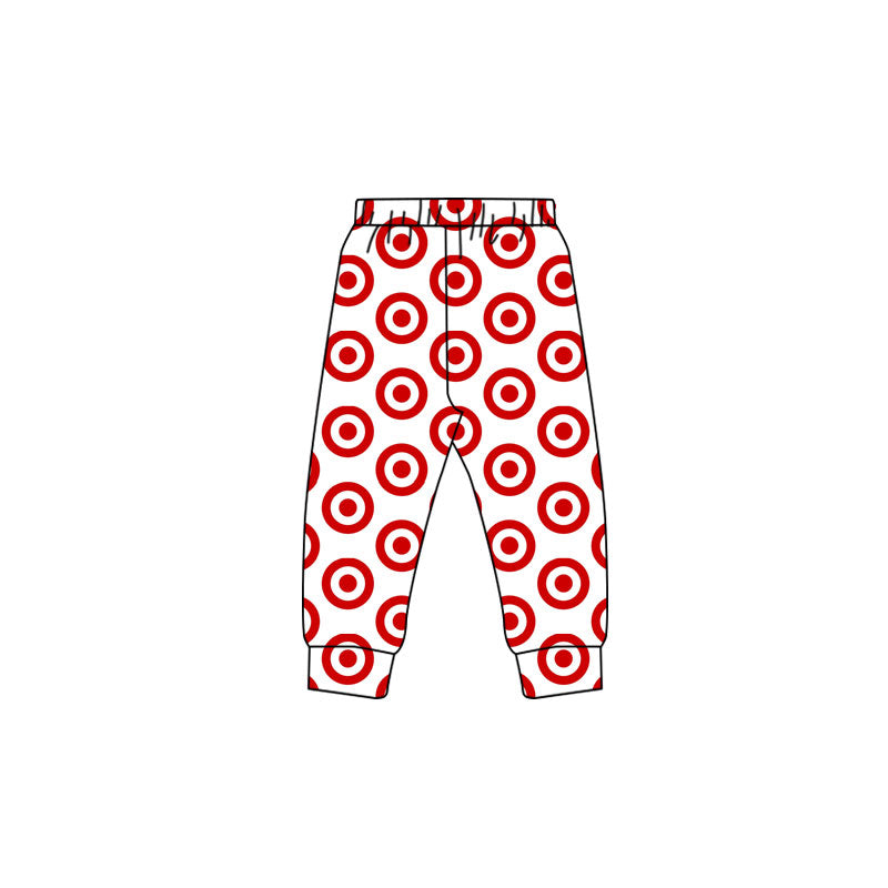 baby girls red circle design pants preorder