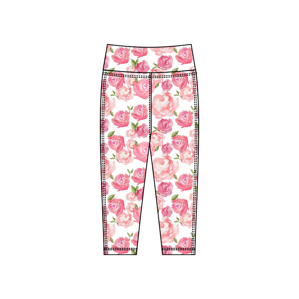 baby girl flowers yoga leggings pants preorder