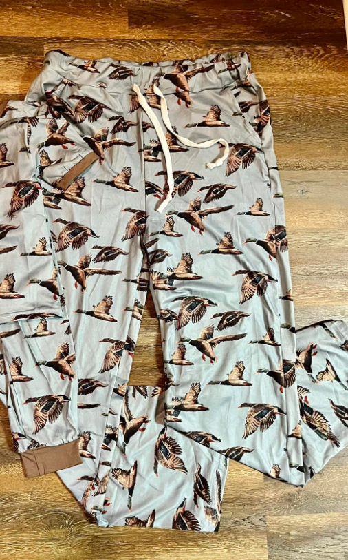 Adult man mallard duck milk silk pants preorder