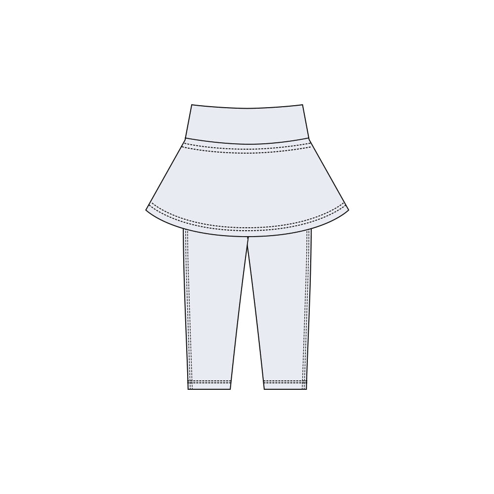 Grey color girls yoga skirt leggings pants preorder