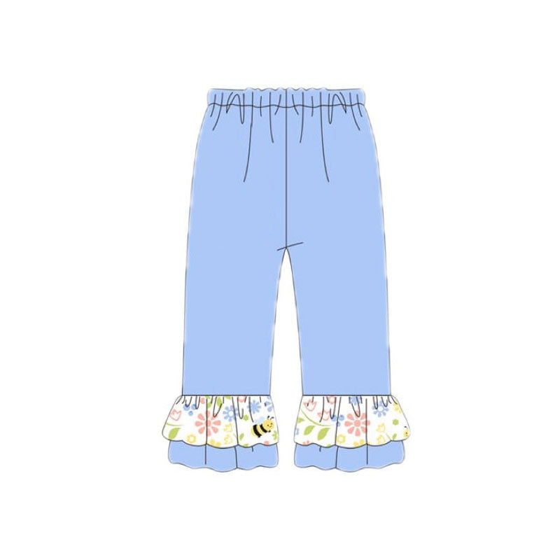 Toddle baby girls bee ruffle leggings pants preorder